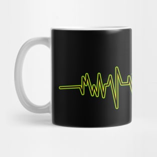 Airplane Heartbeat Pilot Flying Piloting Mug